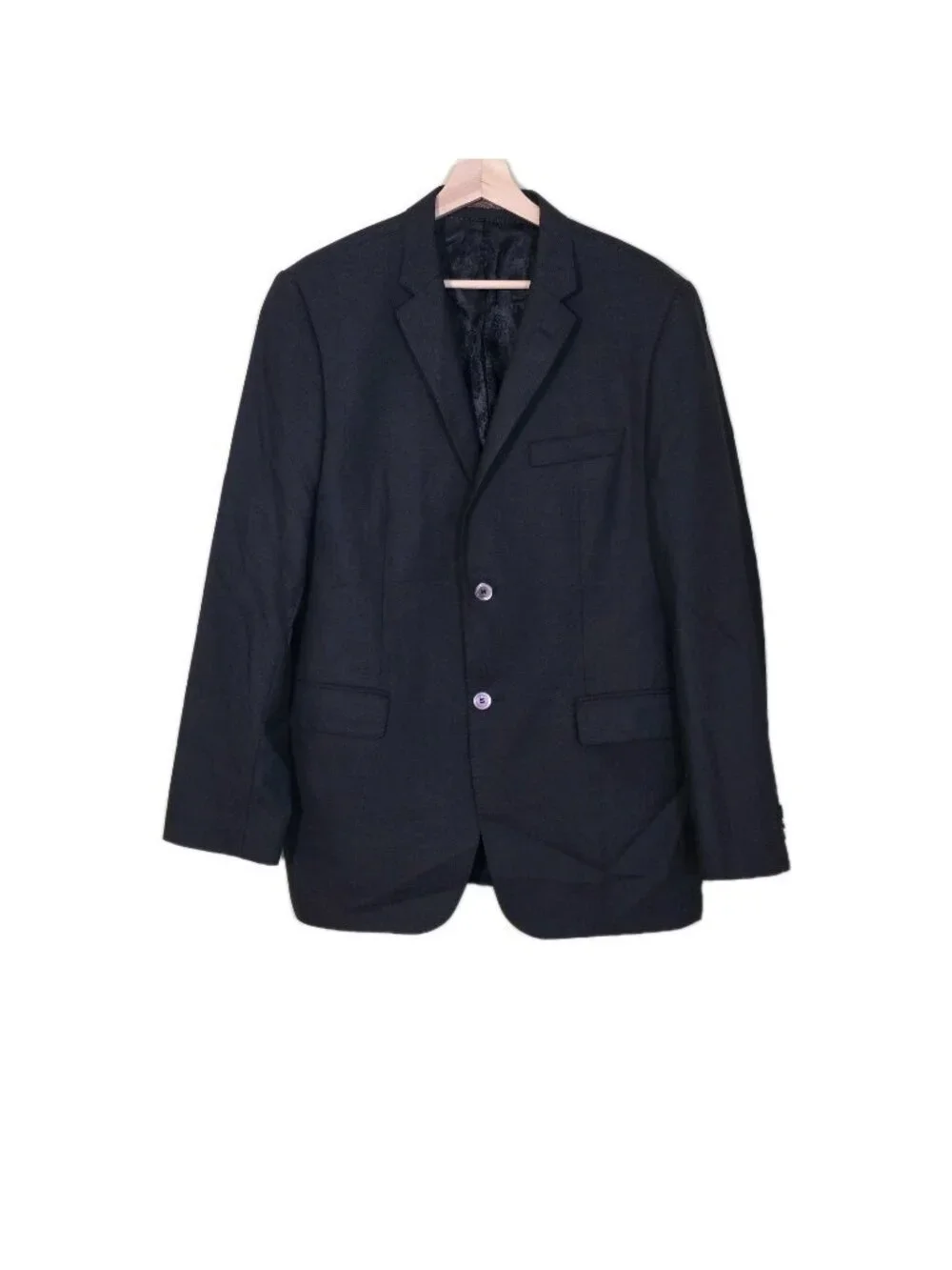 SAND Copenhagen XO Blazer 50 EU / 40 R Black Wool Cotton Lanificio Fabio Italy
